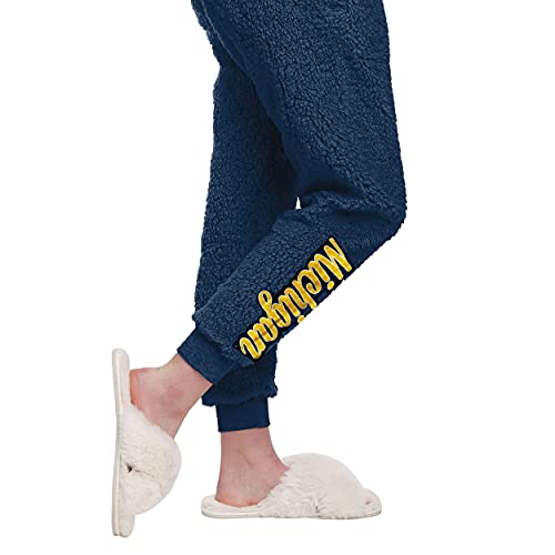Michigan Wolverines Sherpa Lounge Shirt and Pants Set - Large