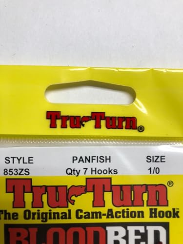 Size 1/0 Aberdeen Fishing Hooks - Red, Pack of 6