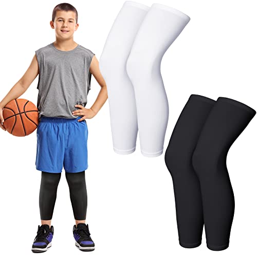 Kids Long Compression Leg Sleeve - UV Protection, Size L