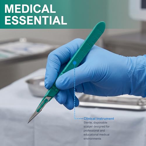 Disposable Surgical Scalpel #11 Steel Blade - 10-Pack