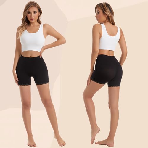 Anti-Chafing Slip Shorts for Women - X-Large Black