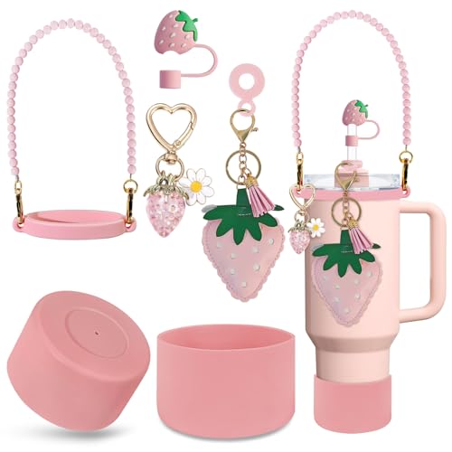 7-Piece Strawberry Cup Accessory Set for Stanley 30/40 oz