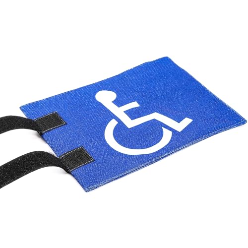 High-Visibility Handicap Golf Cart Flag with Velcro Straps - 8.26"x5.9"