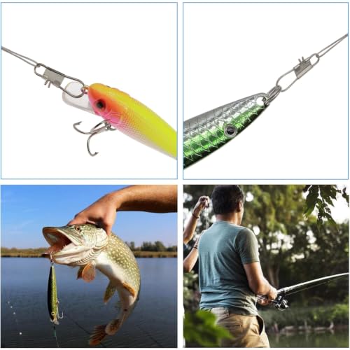 Heavy Duty Stainless Steel Fishing Wire Leaders 31LB - 50pcs (7.87in)