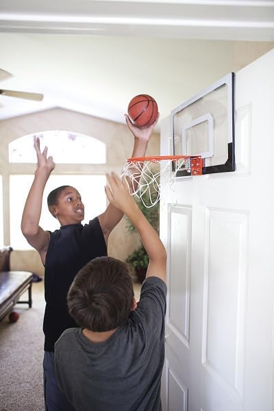 SKLZ Pro Mini Indoor Basketball Hoop - Portable Over The Door Design | Perfect for Home, Dorms & Offices