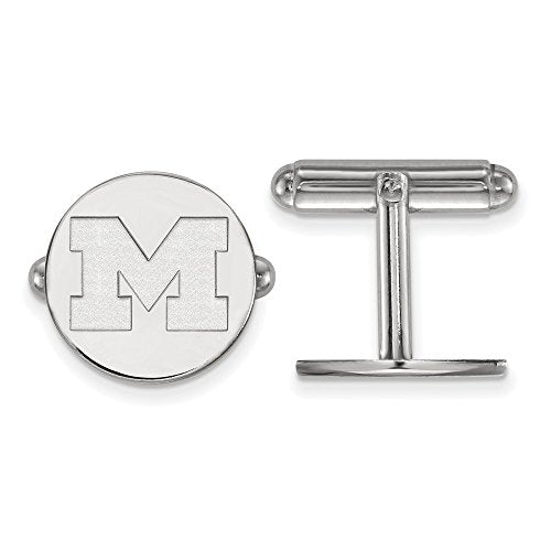 Michigan Wolverines Logo Cuff Links - Metal