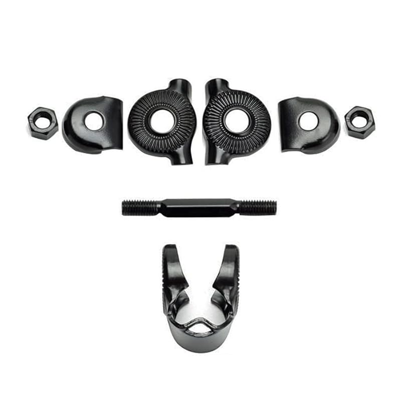 Bike Seat Clamp Adapter for Standard Rail Saddles - Black