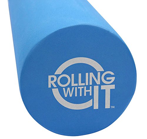 High Density Foam Roller - 18 x 6 Inch for Deep Tissue Recovery