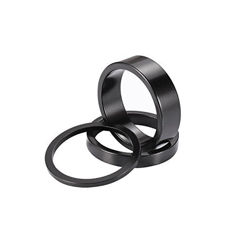 Bicycle Headset Spacers 8-Piece Set for 1-1/8 Inch Stem - Aluminum Alloy