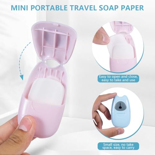 Mini Portable Soap Paper Sheets - 150 Sheets Colorful Set