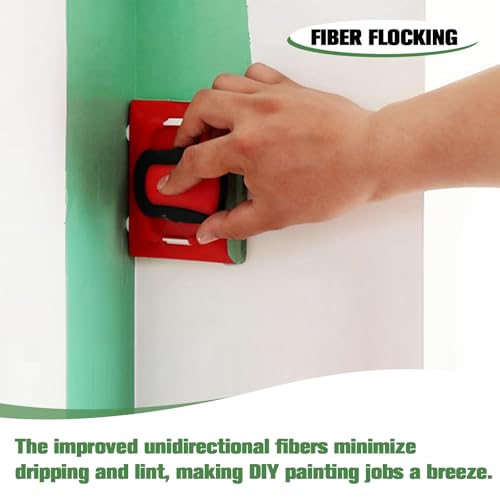 4 Pcs Paint Edger Replacement Pads Paint Edger Pad Refills Edge Painting Tool Pads for Walls Pad Corner Painter and Trim Painting Tool