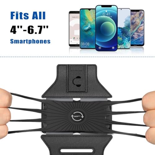 360° Rotatable Phone Armband for 4-6.7 Inch Smartphones