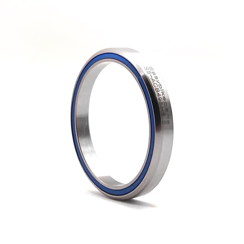 Easybikeparts ACB495H6.5 S162500005 440C Stainless Steel Headset Bearings (40.5mm x 49.5mm x 6.5mm) for Specialized Venge (2019 Onwards), Tarmac SL7 & SL8 and Allez Sprint Models, Silver