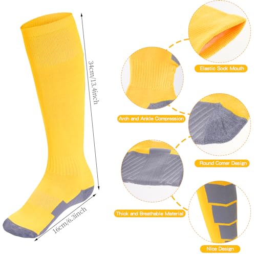 Youth Baseball Socks and Belt Combo Set - Adjustable Yellow