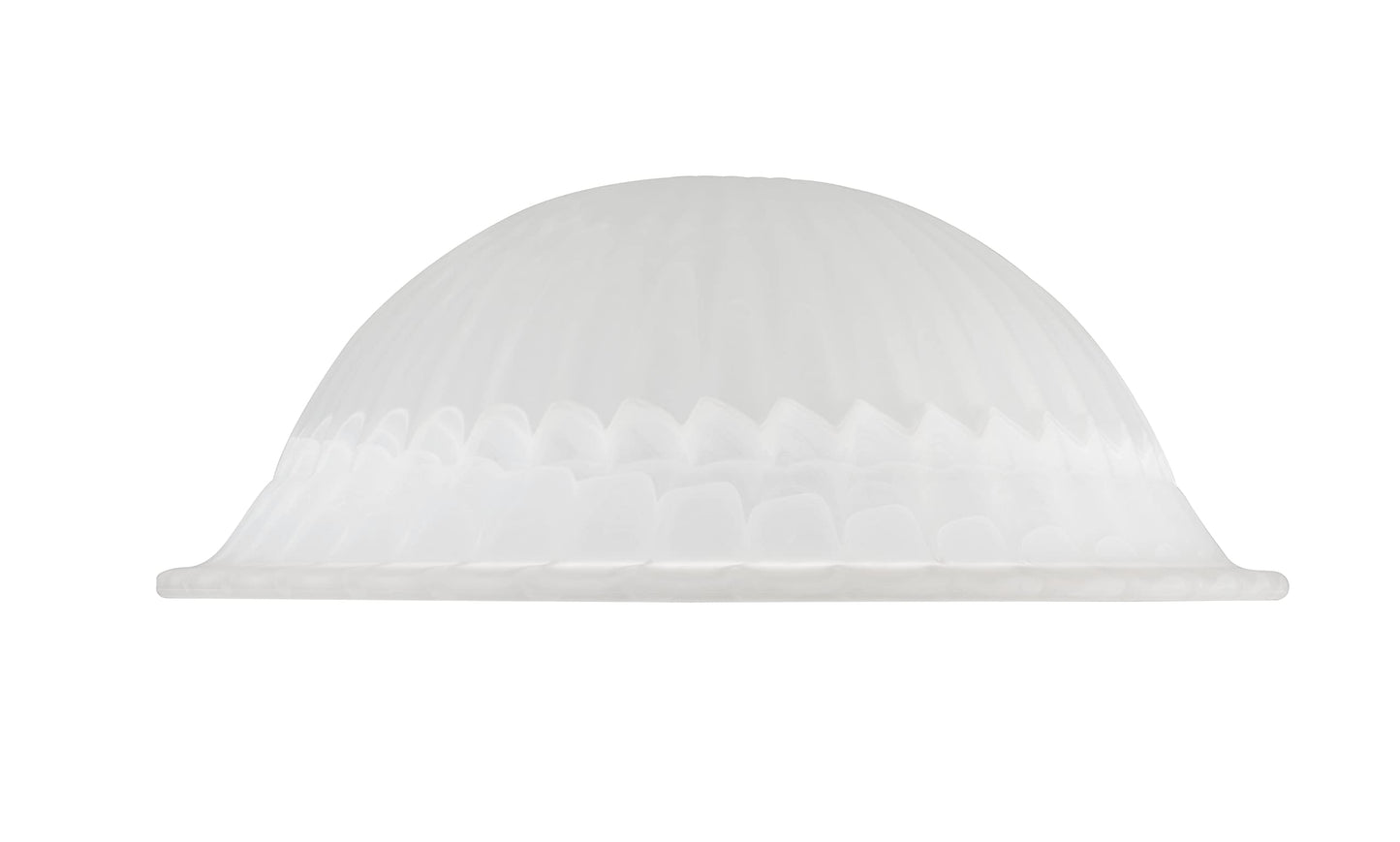 Aspen Creative 23512-11,Alabaster/Amber 2-Tone Replacement Glass Shade for Medium Base Socket Torchiere Lamp, Swag Lamp and Pendant,16-1/8" Diameter x 5-7/8" High.