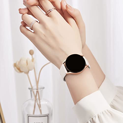 Soft Silicone Sport Watch Band for Garmin Vivoactive 5 - Starlight