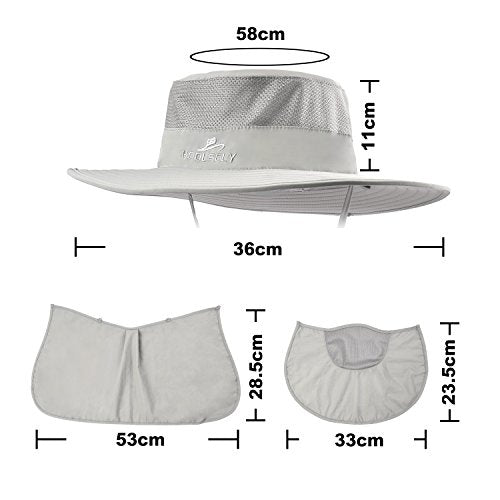Fishing Hat with UPF 50+ Sun Protection and Neck Flap