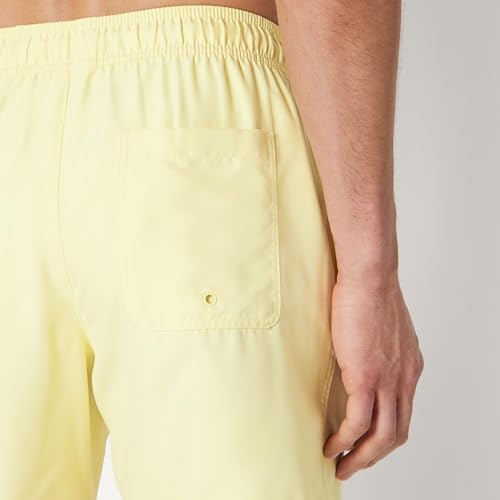 7" Quick-Dry Swim Trunk - Lightweight Breathable - Light Yellow, Small