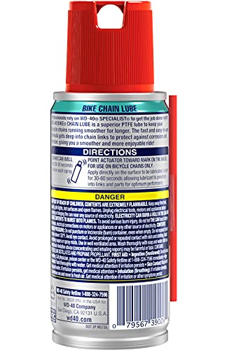 WD-40 Specialist Bike Chain Lube 2.5 OZ - 4 Pack, Model 4