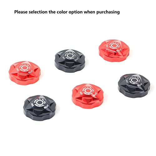 Bike Air Valve Top Cap Cover - CNC Machined, Black