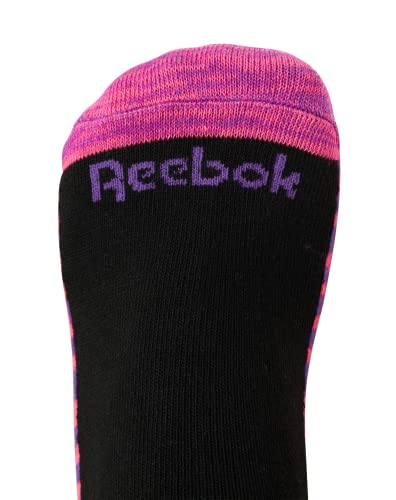 Reebok Girls Low Cut Athletic Socks 12 Pack Large Black Assorted Size