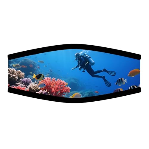Neoprene Diving Mask Strap Cover - Sea
