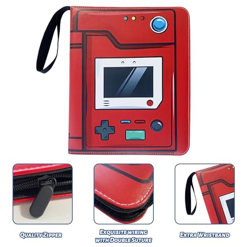 Trading Card Binder with 9-Pocket Pages for Sports & Gaming Cards, 900 Capacity
