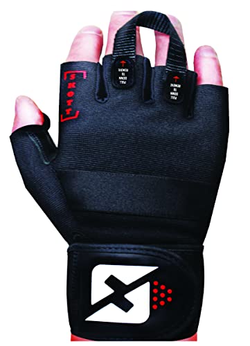 Weightlifting Gloves with Wrist Support - Genuine Leather, Gel Padding