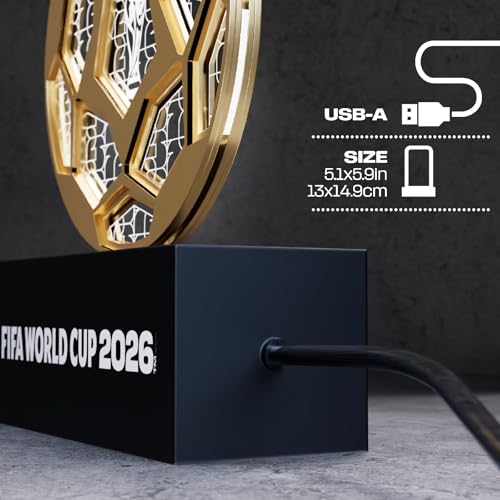 FIFA World Cup 2026 LED Soccer Ball Replica - Gold Edition