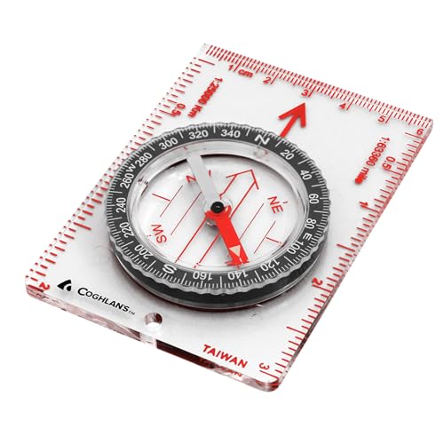 Liquid-Filled Compass - Compact Navigation Tool for Hiking, Camping, Survival - One Size