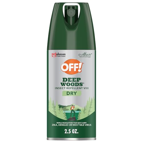 Deep Woods Insect Repellent Aerosol - Long-Lasting 25% DEET Bug Spray, 2.5 oz