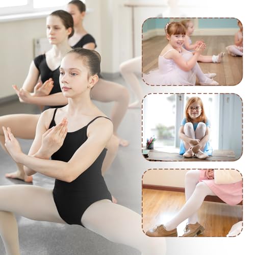 Ballet Dance Stirrup Tights for Kids - Ultra Soft Light Pink, 5-8 Years