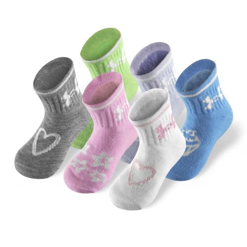 Under Armour Girls Multi Pack Quarter Socks - Stellar Pink 4-6 Size