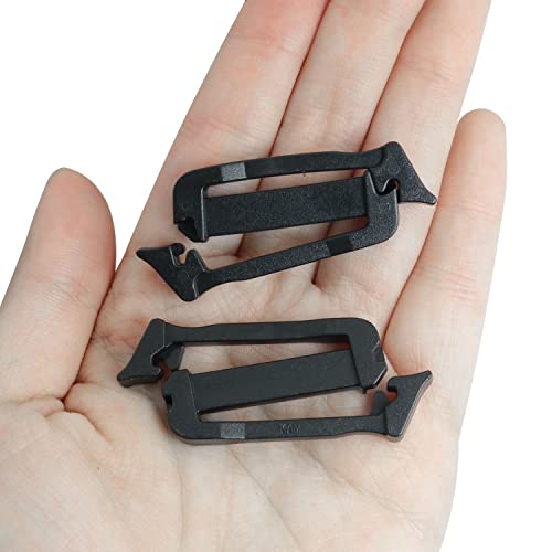 20-Pack Nylon Plastic Webbing Connecting Clips for Backpacks