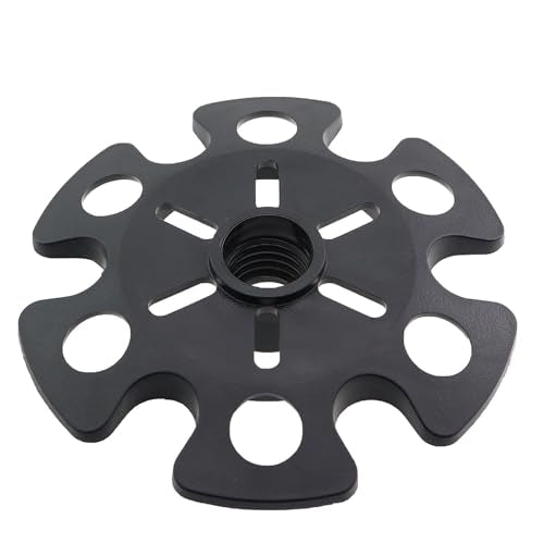 2PCS Hiking Pole Snow Baskets - Anti-Sink Tips, Black