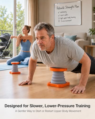 Push Up Trainer for Beginners with Support – Orange