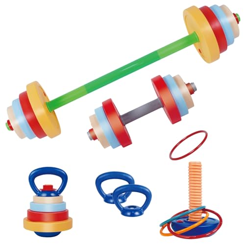 OCES 5-in-1 Kids Weight Set - Toddler Exercise Equipment & Mini Gym Kit
