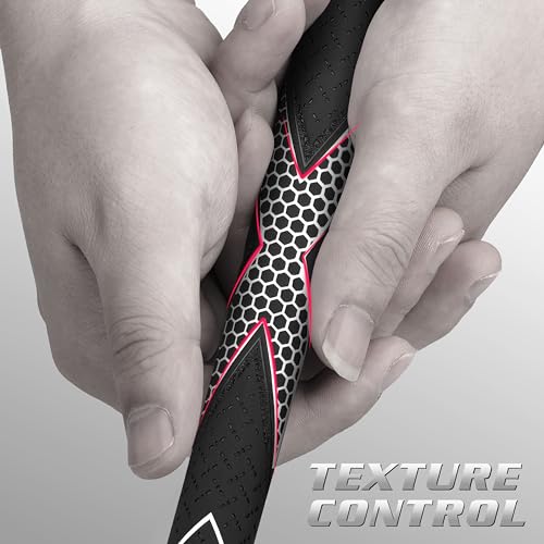 Premium Rubber Golf Grips 13 Pack - Midsize White/Black with Tapes