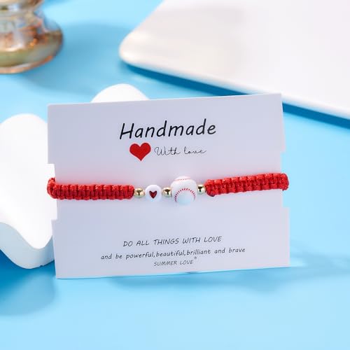 Handmade Sports Ball Bracelet - Football, Baseball, Basketball, Soccer, Rugby