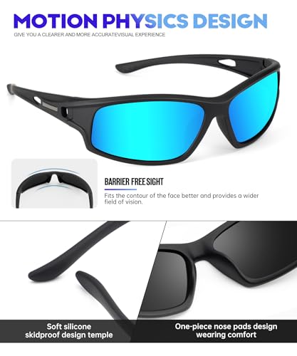 Polarized Sports Sunglasses for Men & Women - UV400 Protection