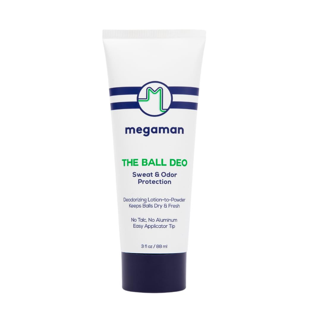 Megaman Ball Deo - Men’s Ball Deodorant | Protects Against Sweat, Chafe & Odor | 3 Fl Oz