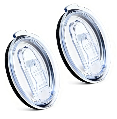 40 oz Tumbler Lid Replacement - 2 Pack for Silver Buffalo Tumblers