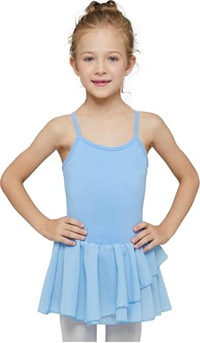 MdnMd Toddler Girls Ballet Leotard & Skirt Outfit Set Camisole 2-4T Blue T9