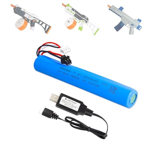 7.4V 2000mAh Rechargeable Battery for Splatter Ball Guns