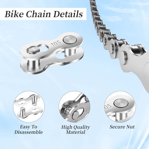 10-Speed Bicycle Chain Missing Link Connectors - 5 Pairs
