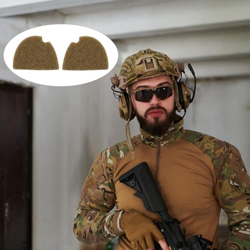 Soulchen 2 Pairs Hook & Loop Headset Covers for Peltor Comtac Tactical Headsets