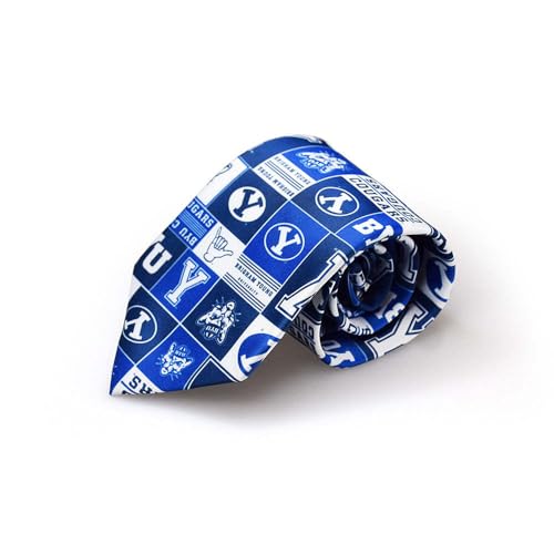 Men's Microfiber Necktie - Officially Licensed NCAA - BYU