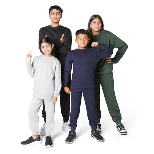 Girls’ Navy Blue Cotton Fleece Sweatpants 14-16 Years Activewear
