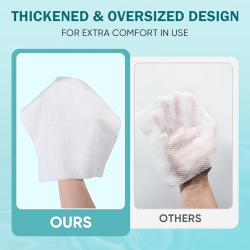 42PCS Disposable Compressed Washcloths for Travel - Soft & Tear-Resistant