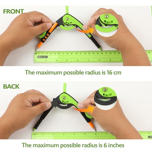 Scale-Arm Geometry Compass with #2 Wood Pencil - 1 Pack